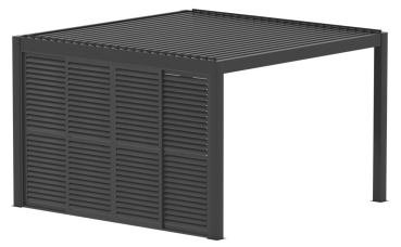 Preview: Sky Lamellenwand Schiebbar 4m Anthrazit